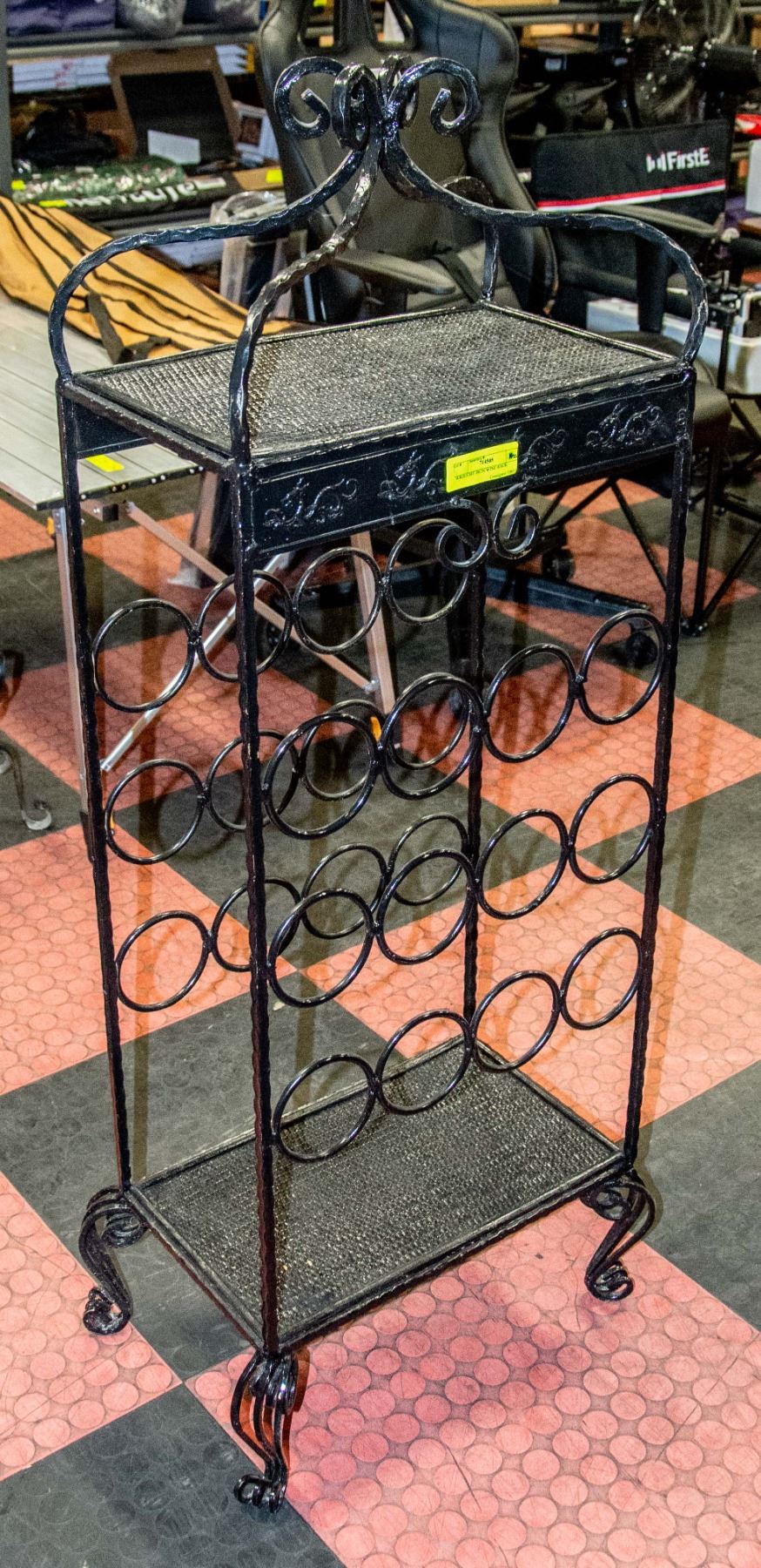 WROUGHT IRON WINE RACK
