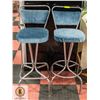 Image 1 : VINTAGE SWIVEL BAR CHAIRS- SET OF 2