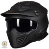 NEW MATTE BLACK RACING HELMET SZ M