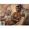 Image 1 : DIY PAINT BY NUMBERS KIT AFRICAN LADY CHEETAH