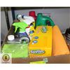 Image 1 : HOUSEHOLD CLEANERS- ASSORTED BOX LOT
