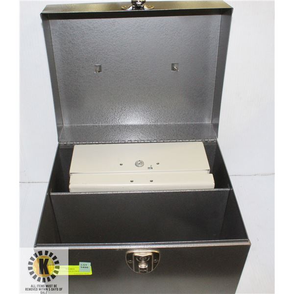 METAL CASH BOX & FILE BOX