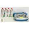 Image 1 : COLEMAN BREEZE + 4 EXTRA BUTANE GAS BOTTLES