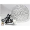 Image 1 : NEW REPACKED CRYSTAL SPHERE FLOOR LAMP, SILVER