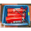 Image 1 : 6 RECHARGED 5 LB FIRE EXTINGUISHERS