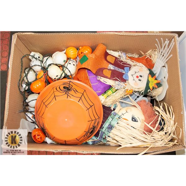 HALLOWEEN DECORATIONS BOX LOT