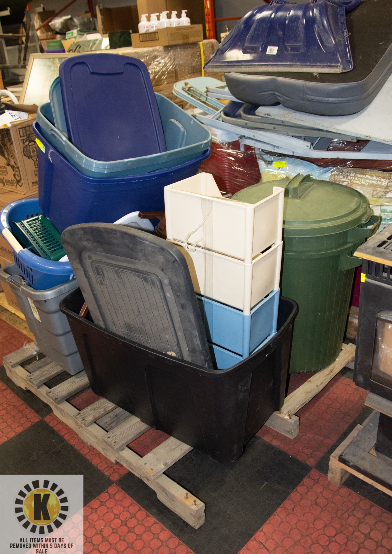 STORAGE CONTAINERS- PALLET LOT