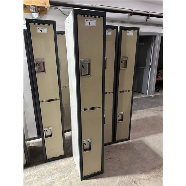 METAL SINGLE 2 DOOR PERSONAL LOCKER SYSTEM 6'H X 1'W X 18"D