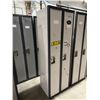Image 2 : METAL DOUBLE 2 DOOR PERSONAL LOCKER SYSTEM 6'H X 2'W X 18"D