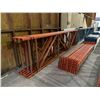 Image 2 : 4 BAYS OF REDIRACK INDUSTRIAL PALLET RACKING INCLUDING 5 - 14' X 42" UPRIGHTS AND 24 - 9' X 4"