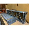 Image 2 : 4 BAYS OF MASTORAK INDUSTRIAL PALLET RACKING INCLUDING 5 - 15' X 42" UPRIGHTS AND 24 - 11' X 4"
