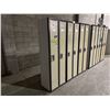 Image 2 : 3 METAL DOUBLE 2 DOOR PERSONAL LOCKER SYSTEM 6'H X 2'W X 18"D