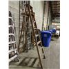Image 2 : WOODEN 8' STEP LADDER