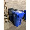 Image 2 : LARGE MOBILE RECYCLING BIN AND 11 ASSORTED DISPOSAL BINS