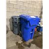 Image 2 : LARGE MOBILE RECYCLING BIN AND 4 ASSORTED DISPOSAL BINS