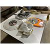 Image 2 : LOT OF ASSORTED SAW BLADES, ELECTRICAL CABLE AND SAFETY CABLE STRAPS