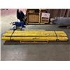Image 1 : 8 YELLOW METAL HEAVY DUTY FORKLIFT GUARD RAILS 111" X 5"