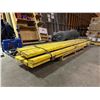 Image 2 : 8 YELLOW METAL HEAVY DUTY FORKLIFT GUARD RAILS 111" X 5"