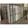 Image 2 : 3 METAL DOUBLE 2 DOOR PERSONAL LOCKER SYSTEM 6'H X 2'W X 18"D