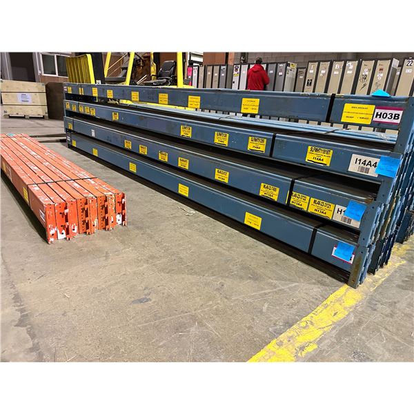 16 REDIRACK INDUSTRIAL PALLET RACKING 13'4" X 5" CROSS BEAMS