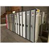 Image 2 : 3 METAL DOUBLE 2 DOOR PERSONAL LOCKER SYSTEM 6'H X 2'W X 18"D