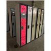 Image 2 : 3 METAL SINGLE 1 DOOR PERSONAL LOCKER SYSTEM 6'H X 1'W X 18"D