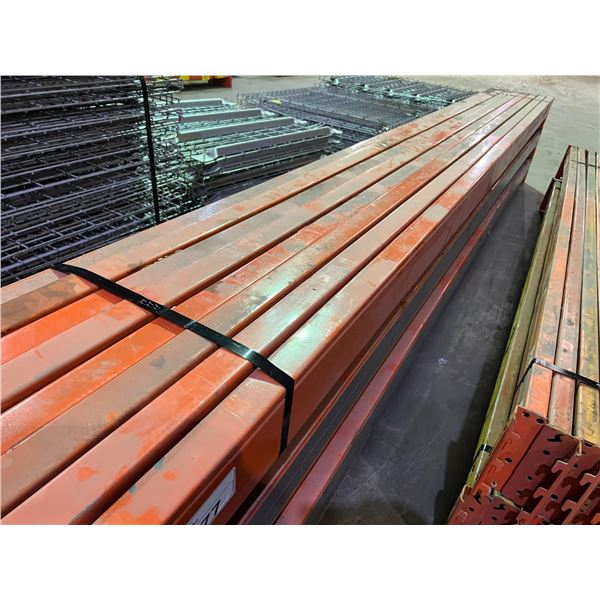 LOT OF 8 ORANGE - 13.4' X 5  BEAMS