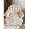 Image 3 : Beautiful White Floral Couch and Chair Set (Pink, Green and Ivory)