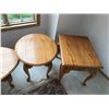 Image 6 : Wood Coffee Table, Oval End Table and 2 Rectangular End Tables