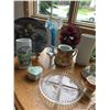 Image 2 : Floral Green Teapot Set, Vases, Assorted Figurines, Ashtrays, Dreams of Glory S. Sherwood