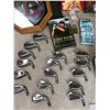 Image 6 : SasQuatch Woods, Lady Rampant Irons, C-Groove Putter, Callaway Bag,Gloves, Tees, 4 Golf Books, Size 