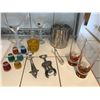 Image 5 : Ice Bucket, Martini Glasses, Flutes, Assorted Short and Tall Glasses, Shot Glasses, Corkscrew, Dolph