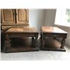 Image 3 : Wood Coffee Table, 2 End Tables, 1 Side Table. Needs Refurnishing.
