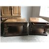 Image 7 : Wood Coffee Table, 2 End Tables, 1 Side Table. Needs Refurnishing.