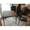 Image 3 : Card Table with 8 Chairs (only 4 chairs shown), TV Cabinet with Swivel Top, 3 Shelf Cabinets, Comes 