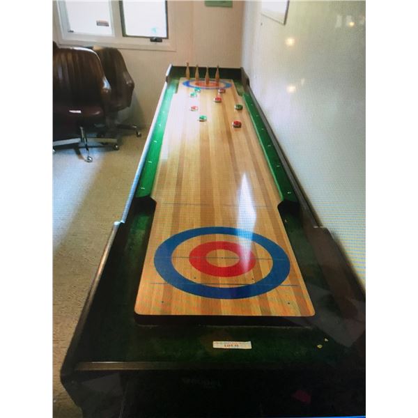 National Shuffle Board with Wood Counter, Rules & Finishing Waxes