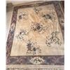 Image 1 : Beautiful Floral Area Rug - Ivory, Plum, Rose & Sage Green (Some Stains