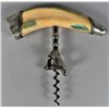 Image 1 : Sterling Silver and Boar's Tusk Cork Screw
