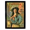 Image 1 : Famous Fatima Turkish Cigarettes Cowgirl Cardboard