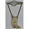 Image 2 : Vintage Western American Tie Bar with Cowboy Boot
