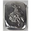 Image 1 : Silver Western Cowboy Motif Match Safe