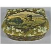 Image 1 : Celluloid Dresser Box Western Americana Motif