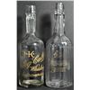 Image 1 : Advertising Etched Glass Back Bar Bottles