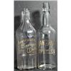 Image 1 : Whiskey Advertising Etched Glass Back Bar Bottles