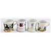 Image 1 : Four Antique Cowboy Occupational Shaving Mugs