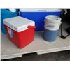 Image 2 : TENT, FOLDING CHAIR, COLEMAN COOLER AND WATER JUG