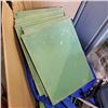 Image 12 : 2 LARGE BOXES OF NEW PENS, SCENTED CANDLES, PLASTIC BAG ROLL, CHALK BOARDS AND MORE