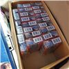 Image 1 : 2 LARGE BOXES OF NEW PENS, SCENTED CANDLES, PLASTIC BAG ROLL, CHALK BOARDS AND MORE