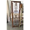 Image 2 : 5 FOOT WOOD A FRAME LADDER, METAL ART AND TIKI TORCH
