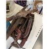 Image 3 : 2 TILE CUTTERS, PICKAXE HEADS, LAWNMOWER BLADES, 2 HAND CRANK WINCHES AND 3 TIE DOWN STRAPS